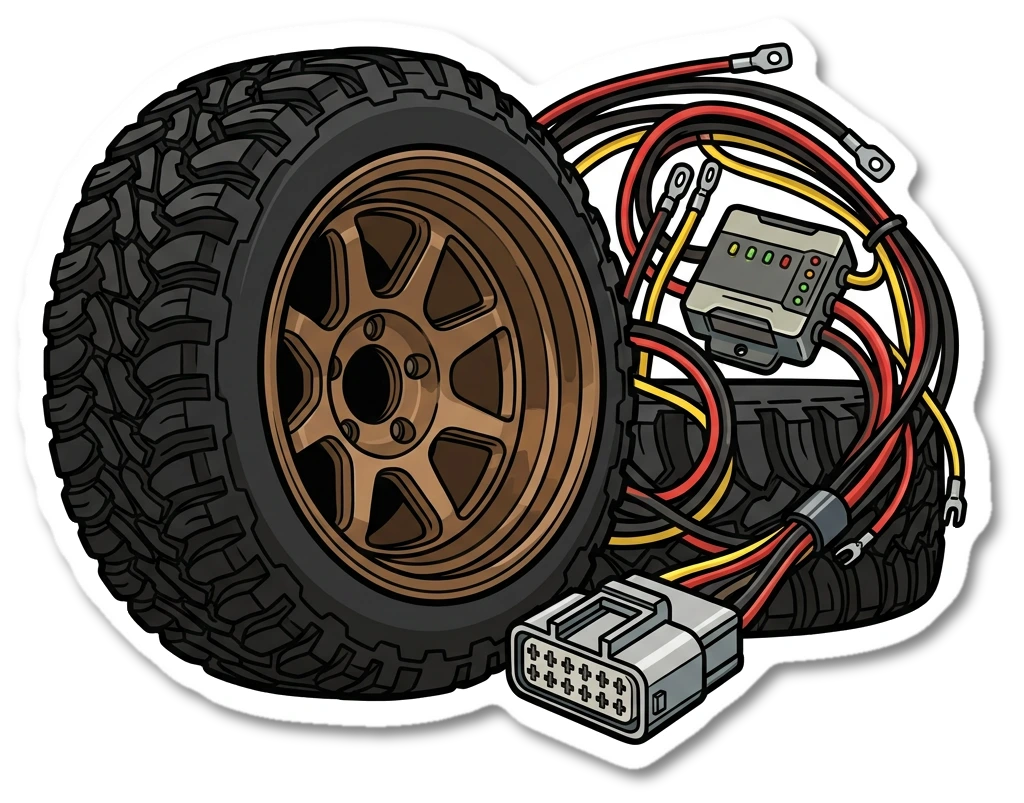 Wiring sticker illustration