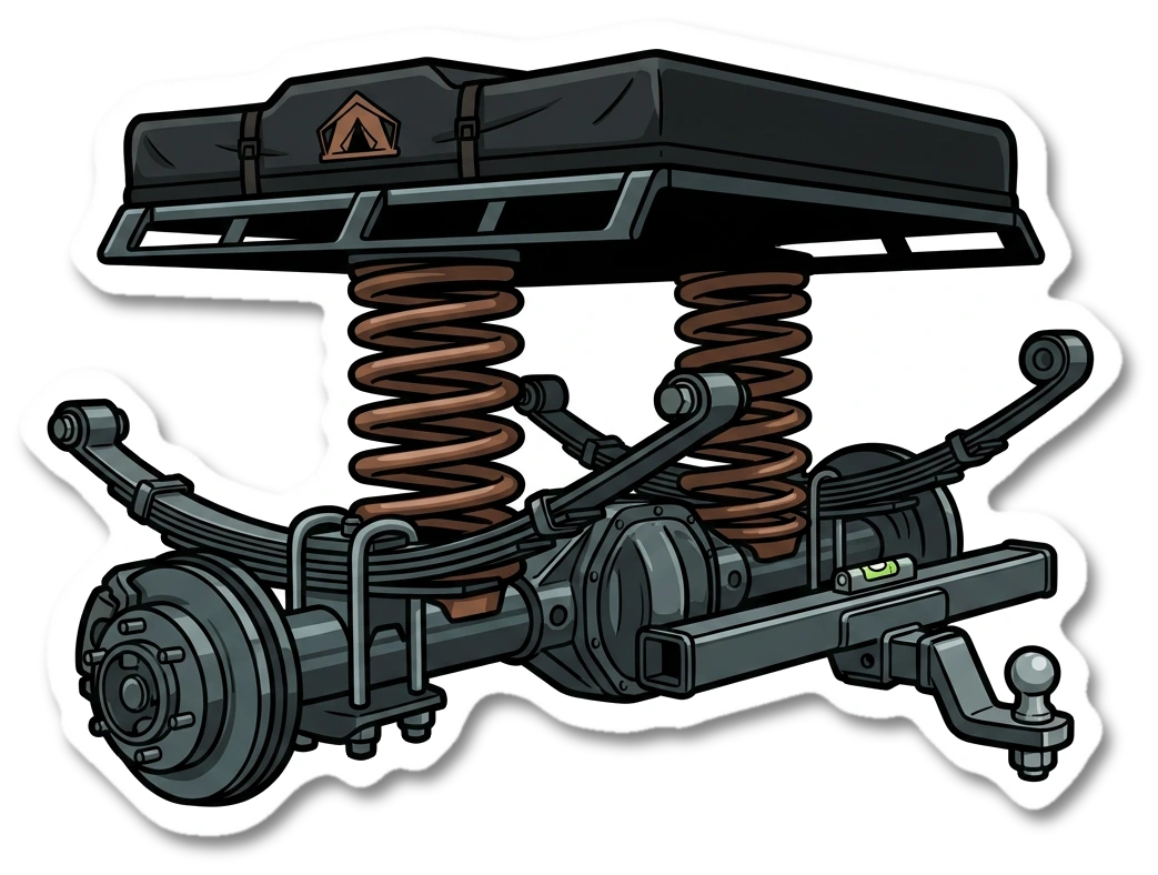 Recovery gear sticker illustration