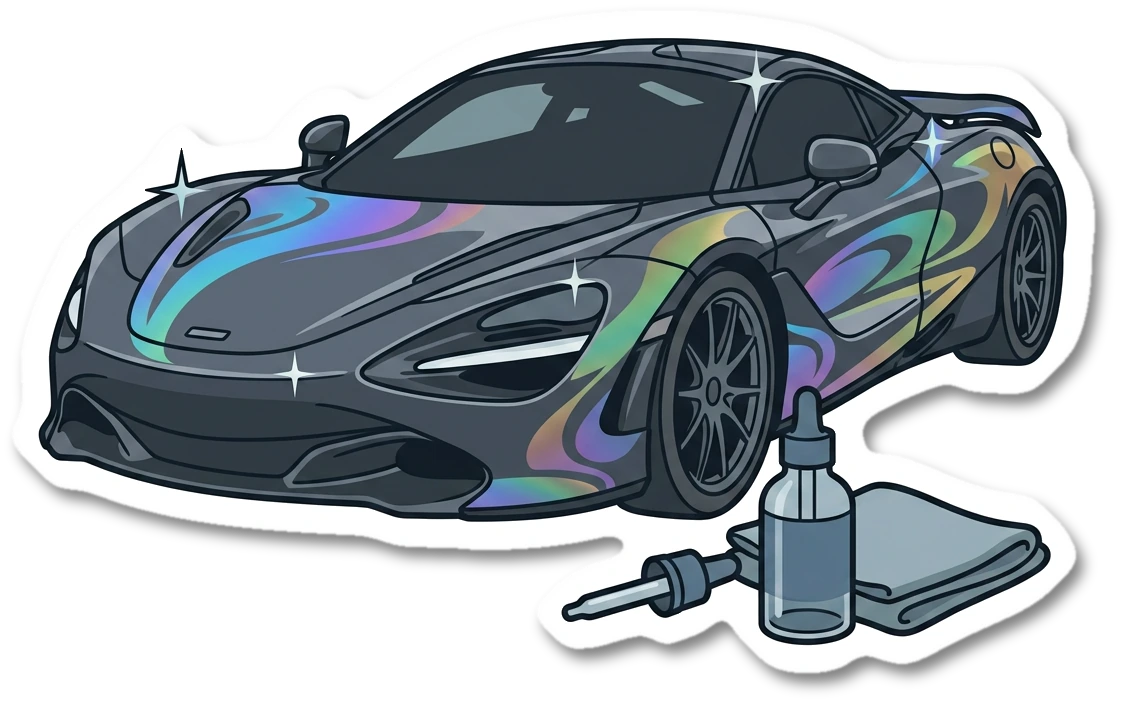 accident collision repair sticker illustration