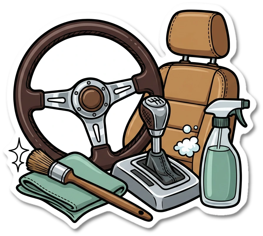 panel dent repair sticker illustration