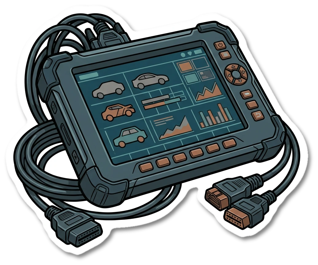 Control module and wiring sticker illustration