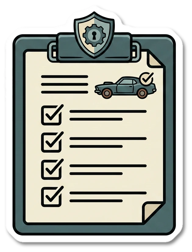 Inspection sticker illustration