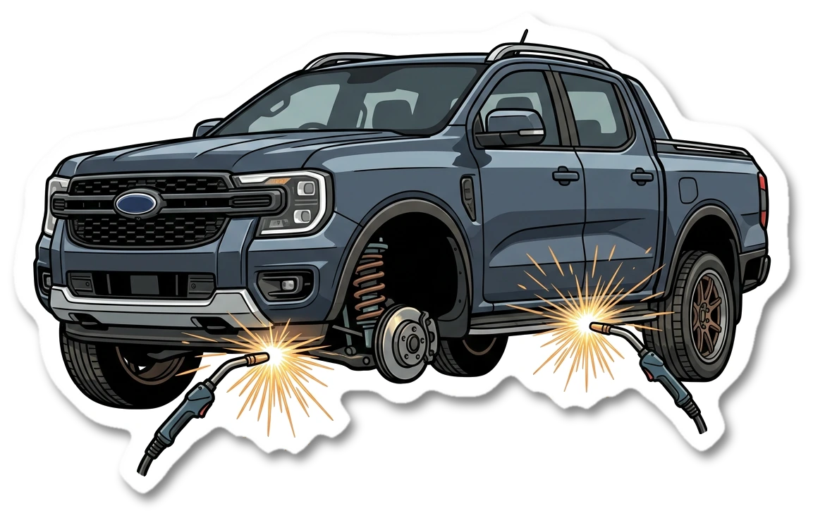 Custom bracket sticker illustration