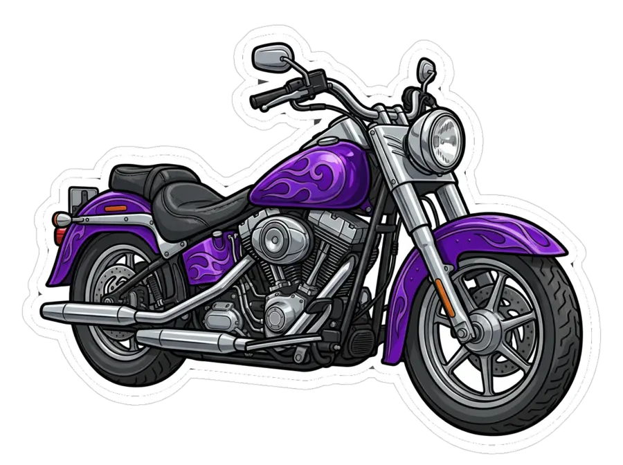 Motorcycles — MDK services cartoon