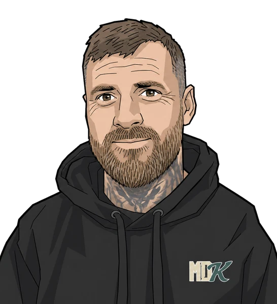 Dan, MDK team cartoon